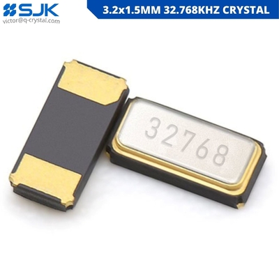 شراء 3215 SMD 32.768kHz ساعة كريستال 3.2x1.5mm 2pin 6pF 7pF 12.5pF 20ppm -SJK- EMS الشحن online manufacture