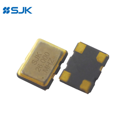 موثوقية عالية SJK-8W 19.2MHz SMD3225 VC-TCXO مع النوع الخارجي لموجة الجانبية المقطعة