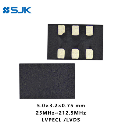 SMD 5032 MEMS قابل للبرمجة LVDSL أوسيلاتور التفاضل مع 6 أجهزة دعم 1-220MHz 2.25-3.63V