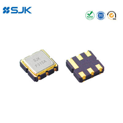 SMD 3.0 * 3.0mm مرشح المنشار DCC6C 966.34MHz مع عرض النطاق الترددي 30MHz للاتصالات اللاسلكية